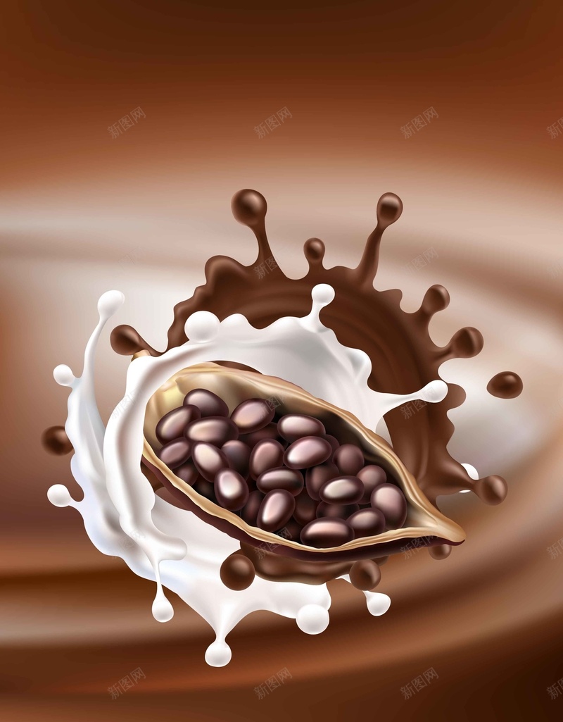 巧克力主题创意牛奶矢量图ai设计背景_88icon https://88icon.com 七夕 主题背景 创 巧克力 巧克力创意广告 巧克力酱 情人节 棕色 牛奶 矢量文件 节日 飞溅 矢量图