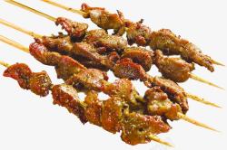 孜然肉串烧烤素材