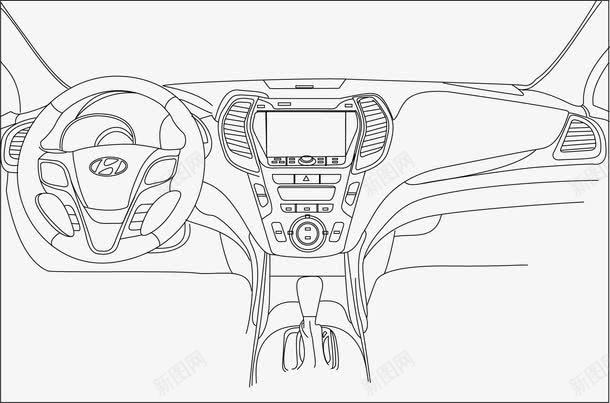 车辆png免抠素材_88icon https://88icon.com 免费矢量下载 手绘 插画 方向盘 车辆