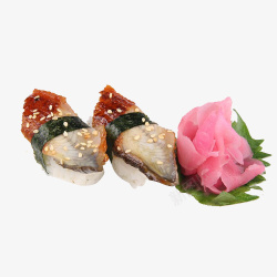 玫瑰花鳗鱼寿司餐饮食品素材