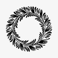 中国风花环矢量图素材