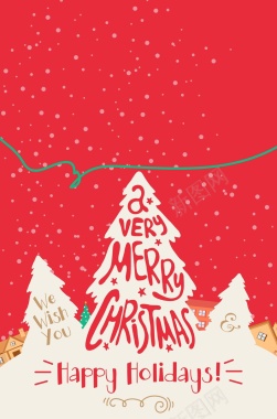 矢量创意卡通圣诞节贺卡促销海报背景