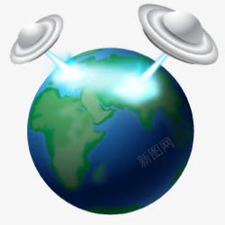 Aliens地球攻击图标高清图片