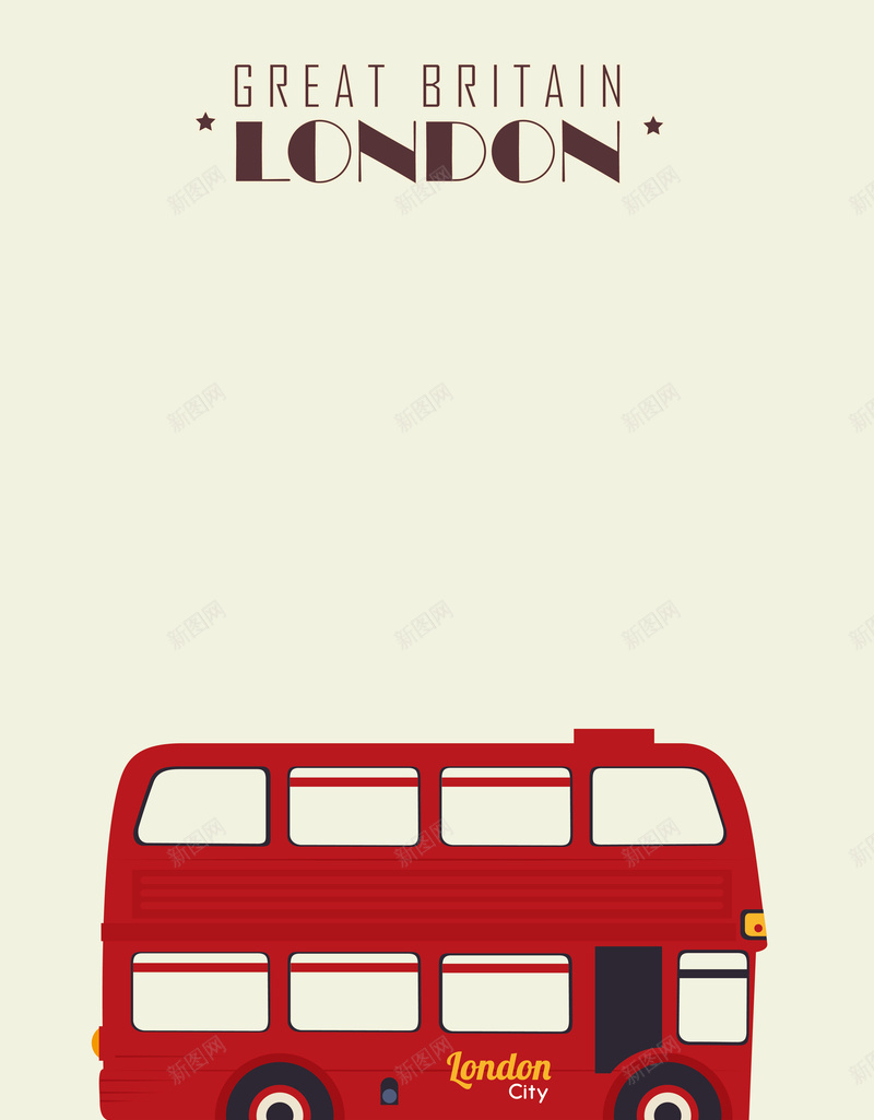 卡通伦敦巴士海报背景矢量图ai设计背景_88icon https://88icon.com 交通工具 伦敦 卡通 卡通公车 巴士 开心 海报 矢量图 素材 红色公车 背景 艺术字 观光 露天