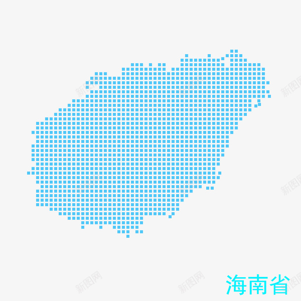 海南省地图psd免抠素材_88icon https://88icon.com 地图 矢量地图 蓝色 装饰 装饰画