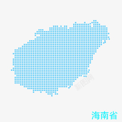 海南省地图素材