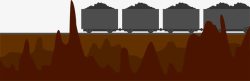 铁路运输金矿素材