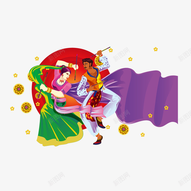 优美的少数民族舞蹈矢量图ai免抠素材_88icon https://88icon.com 优美 少数民族 文化 舞蹈 矢量图