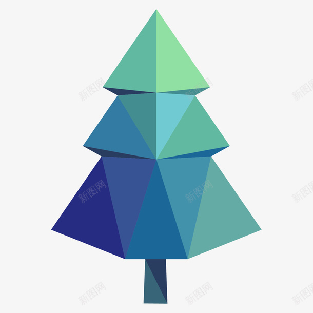 晶格化圣诞树图png免抠素材_88icon https://88icon.com 圣诞树 圣诞节 晶格化 植物装饰 绿色 节日装饰