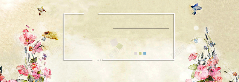 淘宝店招banner背景psd设计背景_88icon https://88icon.com 中老年人衣服 吉祥花鸟 富贵吉祥 海报banner