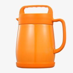 橙色电水壶素材