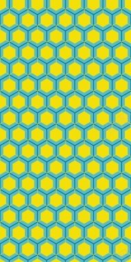 黄色六边形矢量图背景