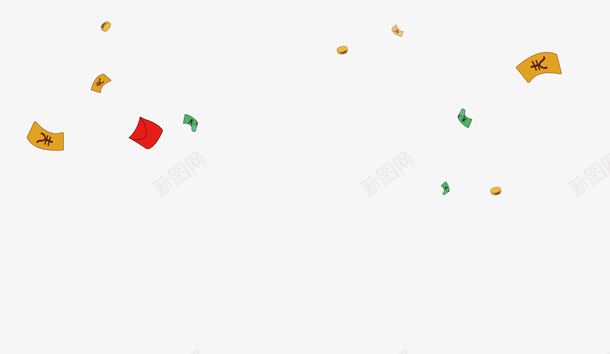 金钱漂浮png免抠素材_88icon https://88icon.com 活动 装饰 金钱漂浮
