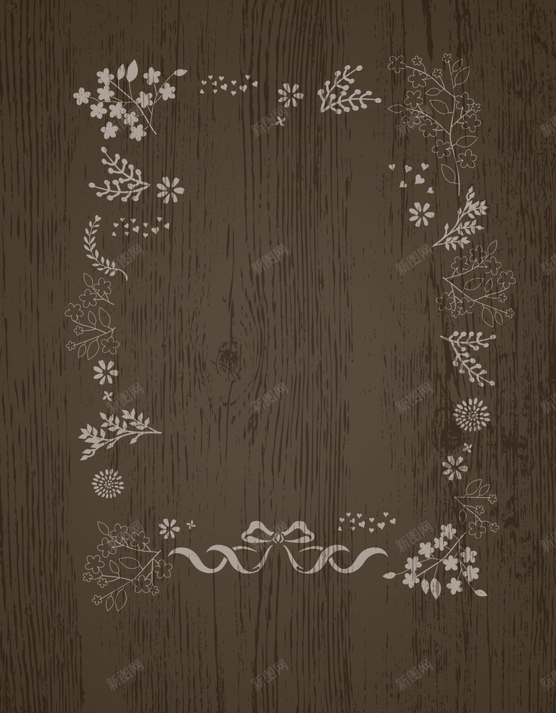手绘线条花纹理边框背景矢量图ai设计背景_88icon https://88icon.com 复古怀旧背景素材 小清新 文艺 木纹质感背景 木花纹 温暖 白色花纹边框 矢量图 简约 简约素雅边框