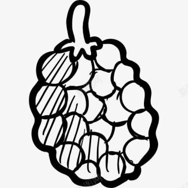 菠萝水果黑莓图标图标