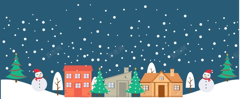 蓝色冬季下雪淘宝卡通下雪banner矢量图ai设计背景_88icon https://88icon.com 下雪 冬天 冬季 几何 卡通 房子 树 蓝色 雪 雪人 矢量图