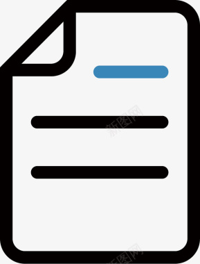 线性文件图标icon矢量图图标