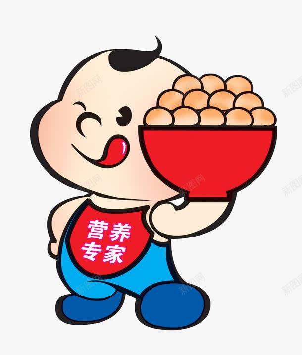 营养专家png免抠素材_88icon https://88icon.com PNG图片 卡通 碗 豆子