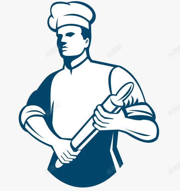 手绘面包烘焙师png免抠素材_88icon https://88icon.com 手绘烘焙师 手绘面包师 烘焙师 蓝色烘焙师