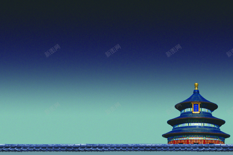 天坛古建筑背景模板psd设计背景_88icon https://88icon.com 中国风 古建筑 天坛 宫殿 海报