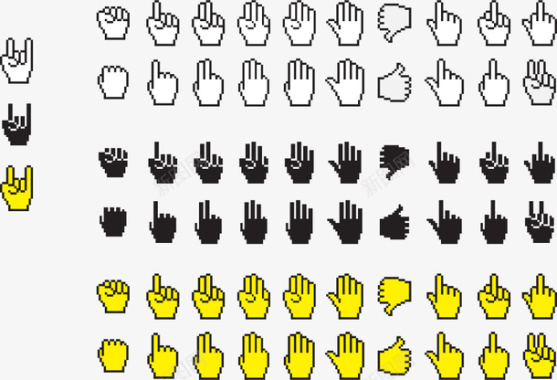欢迎手势手势图标图标