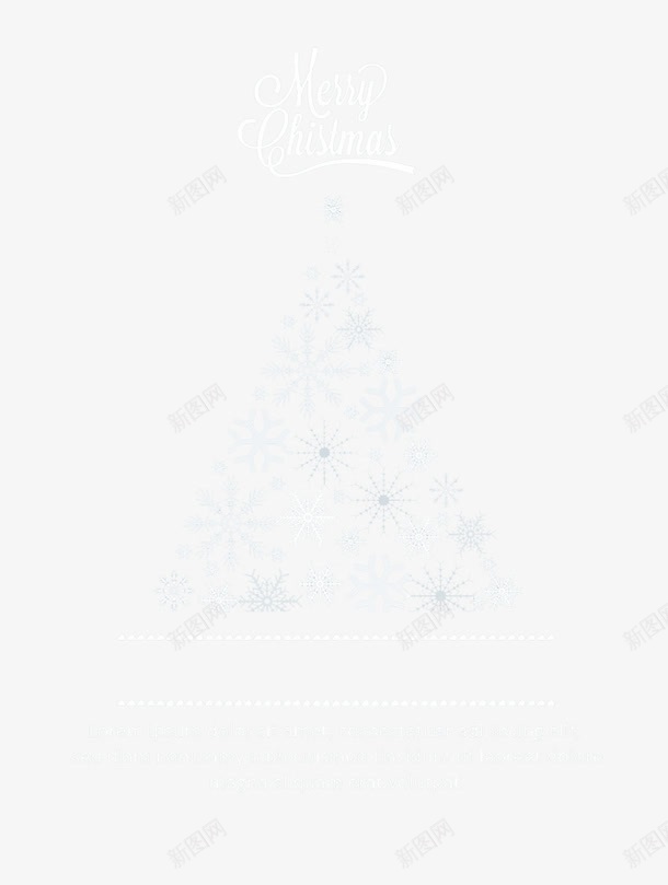 雪花圣诞树png免抠素材_88icon https://88icon.com 圣诞树 圣诞素材 圣诞节 白色 雪花 雪花素材