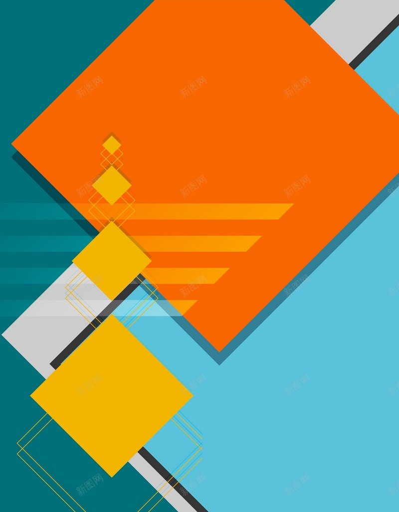 多彩正方形矢量图ai设计背景_88icon https://88icon.com 几何 多彩 扁平 方块 方格 橙色 正方形 渐变 网格 矢量图