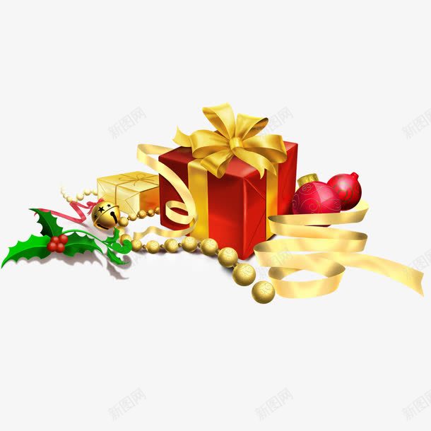 圣诞礼盒png免抠素材_88icon https://88icon.com 圣诞礼物 圣诞礼盒 礼盒