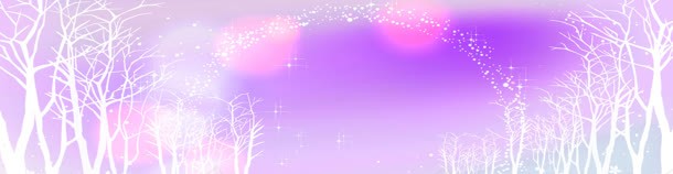 紫色梦幻树林背景banner背景