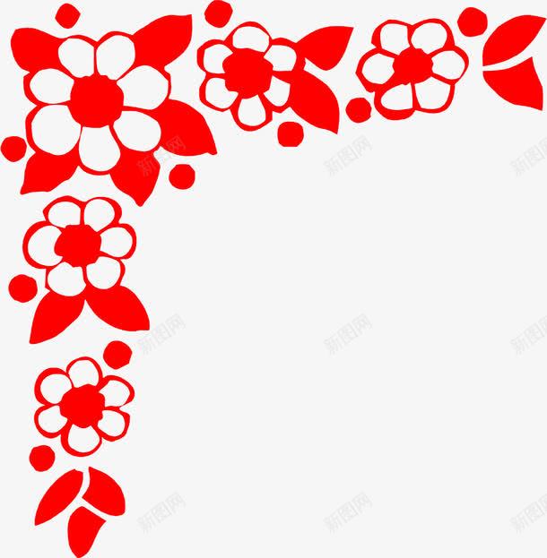 红色花朵边框欧式花纹png免抠素材_88icon https://88icon.com 欧式 红色 花朵 花纹 边框