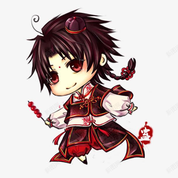 Q版武状元冰糖葫芦串png免抠素材_88icon https://88icon.com 冰糖葫芦 武状元