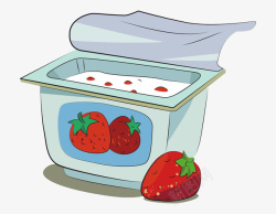 酸奶草莓味的素材