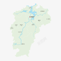 江西省地图矢量图素材