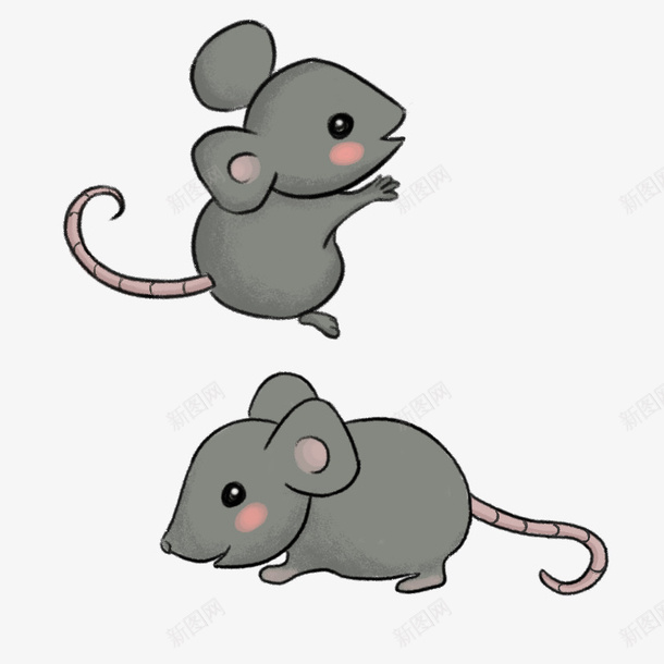 绘卡通灰色老鼠psd免抠素材_88icon https://88icon.com 动物 卡通 手绘 灰色 老鼠 老鼠宝宝 老鼠生日