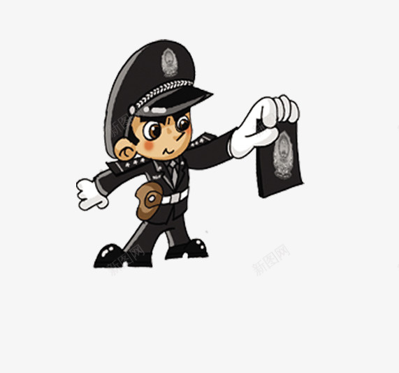 手绘警察png免抠素材_88icon https://88icon.com 一个 卡通 帽子 手绘 简图 警卫制服 警察 警服 警服常服 黑色