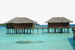 满月岛马尔代夫满月岛水屋高清图片