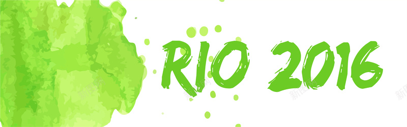 巴西里约奥运会水墨背景矢量图背景