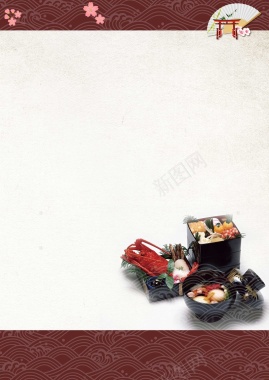 日本寿司传统美食海报背景psd背景