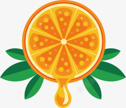 卡通橙子矢量图素材