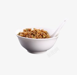 实物炒米一碗素材