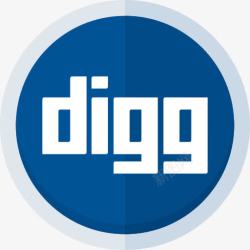 博客LOGO博客DiggDigg标志互联网图标高清图片