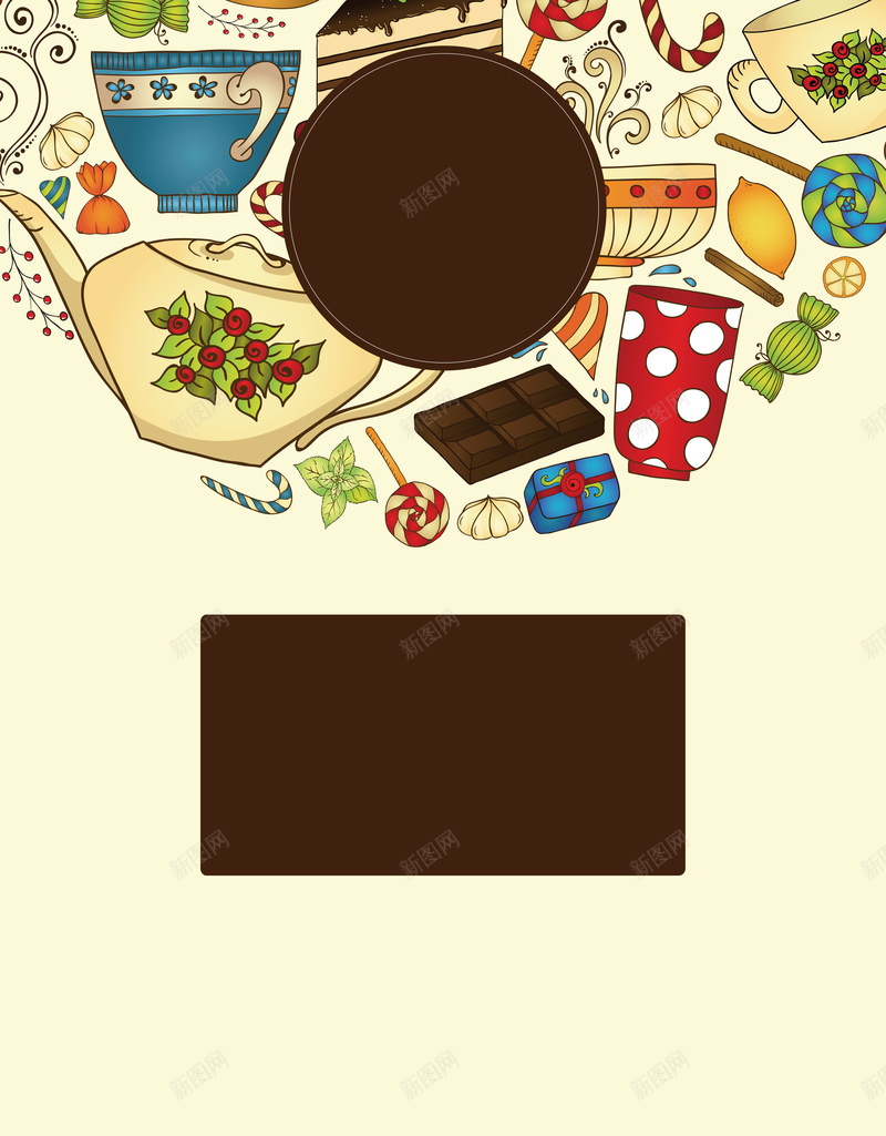卡通食物海报矢量图ai设计背景_88icon https://88icon.com 卡通 手绘 活动 海报 童趣 菜单 食物 矢量图