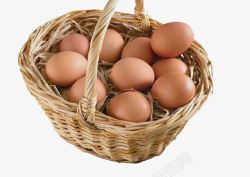 一篮子鸡蛋素材