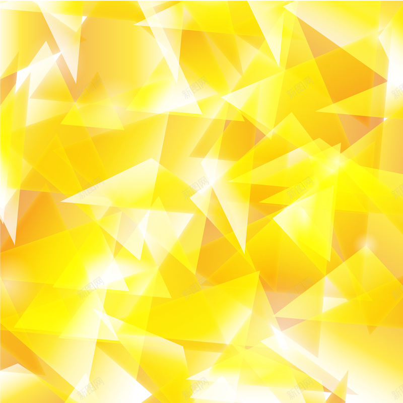 抽象黄色三角背景矢量图ai设计背景_88icon https://88icon.com 三角背景 几何 扁平 抽象 渐变 黄色 矢量图