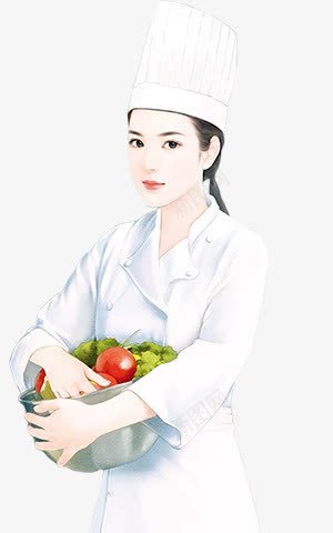 干净厨师服女子png免抠素材_88icon https://88icon.com 厨师 女子 干净