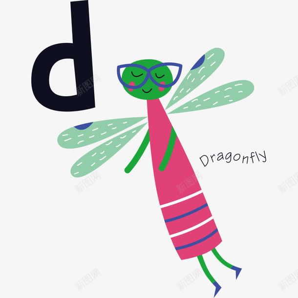 卡通英文字母联想记忆法png免抠素材_88icon https://88icon.com dragonfly 卡通 联想 英文字母 记忆