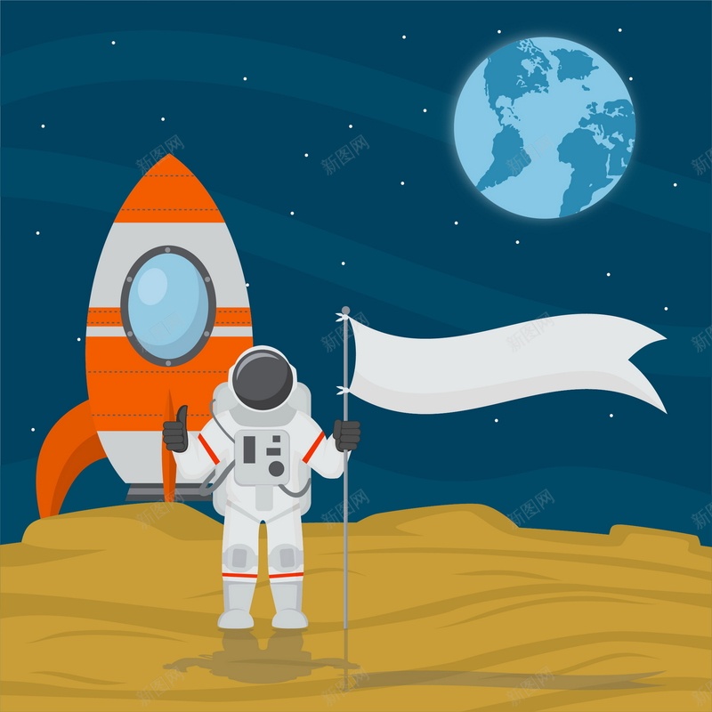 登月的宇航员背景矢量图ai设计背景_88icon https://88icon.com AI 地球 宇宙 宇航员 平面 广告 成功登月的宇航员 旗帜 模板 海报 火箭 矢量 素材 背景 矢量图