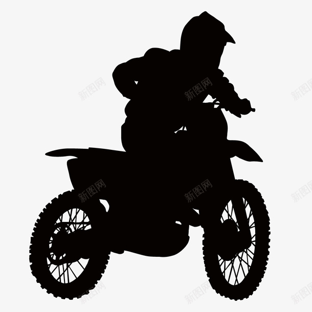 摩托车手剪影png免抠素材_88icon https://88icon.com 一辆 剪影 卡通 手绘 摩托车 简图 车手 黑色