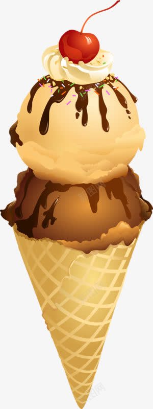 双层冰淇淋蛋筒海报背景png免抠素材_88icon https://88icon.com 冰淇淋 双层 海报 背景