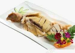 农家白切鸡素材